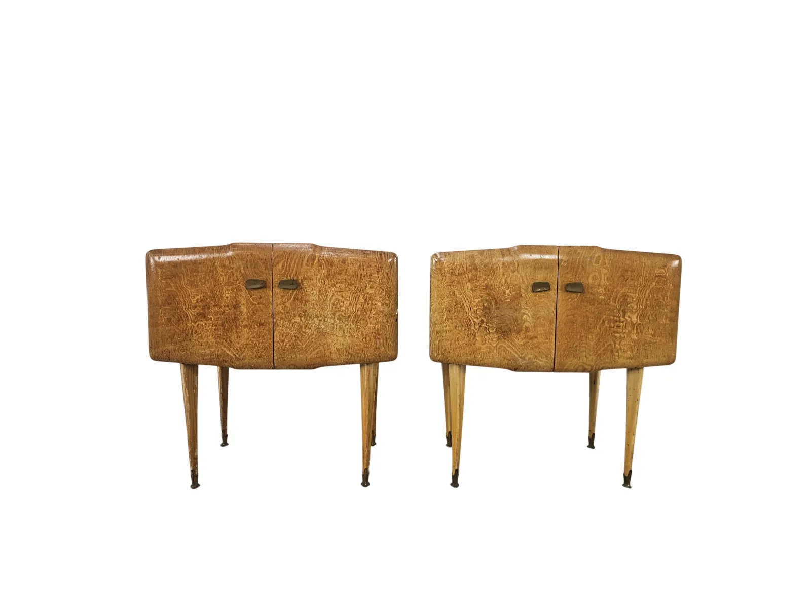 Comodini-in-acero-anni-50-Comodini-con-piano-a-specchio-Comodini-vintage-407278186453