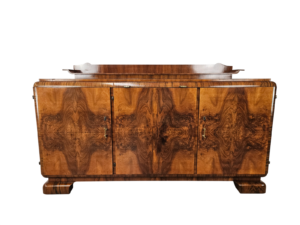 Credenza francese in noce | Credenza Art Decò | Credenza anni '40 in radica