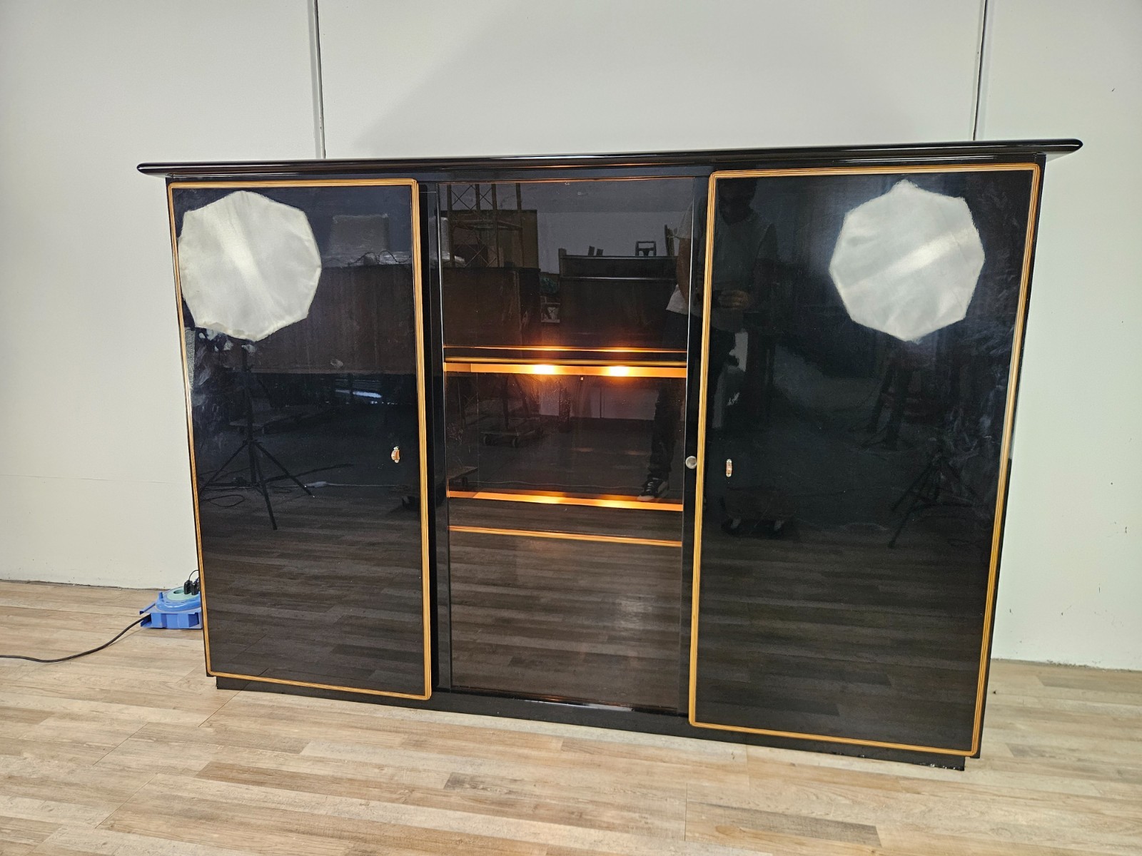 Credenza-anni-70-di-Pierre-Cardin-Sideboard-illuminata-Modernariato-1970-407281180306-21