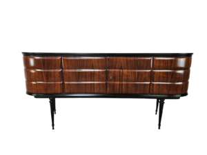 Mobile bar di Vittorio Dassi anni '50 | Sideboard in palissandro | Credenza 1950